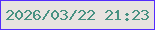 文字の大きさ：4、枠の色：542cfd、背景の色：e8e3e0、文字の色：479182 無料ブログパーツのブログ時計