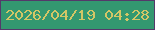 文字の大きさ：3、枠の色：54396a、背景の色：339870、文字の色：d3c666 無料ブログパーツのブログ時計