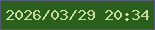 文字の大きさ：5、枠の色：545b73、背景の色：2b5f1e、文字の色：c5df9b 無料ブログパーツのブログ時計