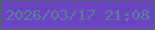 文字の大きさ：4、枠の色：546473、背景の色：6945c2、文字の色：5f7d98 無料ブログパーツのブログ時計