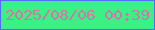 文字の大きさ：3、枠の色：546cfb、背景の色：3bf085、文字の色：d374ac 無料ブログパーツのブログ時計