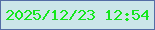 文字の大きさ：1、枠の色：546da5、背景の色：cce6e9、文字の色：14e71c 無料ブログパーツのブログ時計