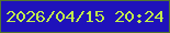 文字の大きさ：5、枠の色：54762f、背景の色：1f12bb、文字の色：c0ec4b 無料ブログパーツのブログ時計