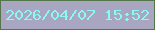 文字の大きさ：4、枠の色：547749、背景の色：a9a6c2、文字の色：8bf9f1 無料ブログパーツのブログ時計