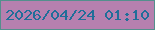 文字の大きさ：4、枠の色：548f8d、背景の色：b680af、文字の色：206e99 無料ブログパーツのブログ時計