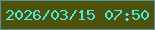 文字の大きさ：4、枠の色：54939b、背景の色：4f520b、文字の色：48ecde 無料ブログパーツのブログ時計