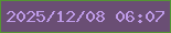文字の大きさ：2、枠の色：549434、背景の色：6a4e74、文字の色：be9ae7 無料ブログパーツのブログ時計