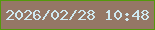 文字の大きさ：1、枠の色：54990c、背景の色：957766、文字の色：cfe9f2 無料ブログパーツのブログ時計