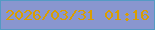 文字の大きさ：4、枠の色：549ac4、背景の色：8996cf、文字の色：da9e00 無料ブログパーツのブログ時計