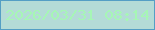 文字の大きさ：4、枠の色：549ec5、背景の色：b4dbd7、文字の色：a6f6b5 無料ブログパーツのブログ時計