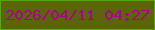 文字の大きさ：1、枠の色：54a706、背景の色：5c6506、文字の色：ac008f 無料ブログパーツのブログ時計