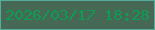 文字の大きさ：3、枠の色：54ad9a、背景の色：466855、文字の色：0d9c54 無料ブログパーツのブログ時計