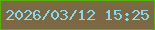 文字の大きさ：1、枠の色：54b207、背景の色：7c6843、文字の色：85daef 無料ブログパーツのブログ時計
