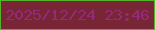 文字の大きさ：2、枠の色：54b329、背景の色：782635、文字の色：96297a 無料ブログパーツのブログ時計