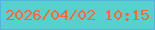 文字の大きさ：1、枠の色：54b3df、背景の色：57d1cd、文字の色：ff6431 無料ブログパーツのブログ時計