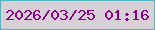 文字の大きさ：1、枠の色：54b5c0、背景の色：d7d1d7、文字の色：8d0285 無料ブログパーツのブログ時計