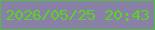 文字の大きさ：5、枠の色：54b946、背景の色：8880a5、文字の色：59d421 無料ブログパーツのブログ時計