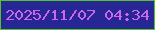 文字の大きさ：1、枠の色：54c424、背景の色：262795、文字の色：cd66ec 無料ブログパーツのブログ時計