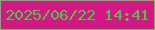 文字の大きさ：4、枠の色：54c75a、背景の色：d41686、文字の色：47cb3f 無料ブログパーツのブログ時計