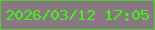 文字の大きさ：5、枠の色：54ca34、背景の色：887882、文字の色：42f517 無料ブログパーツのブログ時計