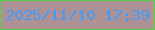 文字の大きさ：2、枠の色：54d147、背景の色：ae9195、文字の色：3d9cfc 無料ブログパーツのブログ時計