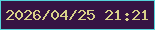 文字の大きさ：1、枠の色：54d3da、背景の色：361443、文字の色：d8d189 無料ブログパーツのブログ時計