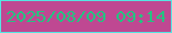 文字の大きさ：5、枠の色：54e6e2、背景の色：bf4892、文字の色：26c281 無料ブログパーツのブログ時計