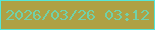文字の大きさ：3、枠の色：54e7d8、背景の色：aea144、文字の色：71d1a8 無料ブログパーツのブログ時計