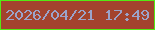 文字の大きさ：1、枠の色：54e914、背景の色：a3432e、文字の色：9ba3ca 無料ブログパーツのブログ時計