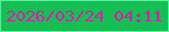 文字の大きさ：1、枠の色：54f299、背景の色：15bf53、文字の色：da1cb1 無料ブログパーツのブログ時計