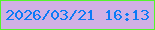 文字の大きさ：5、枠の色：54f42c、背景の色：d0b0e4、文字の色：0c7af6 無料ブログパーツのブログ時計