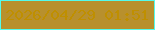 文字の大きさ：3、枠の色：54fbec、背景の色：b8902d、文字の色：bf8f00 無料ブログパーツのブログ時計