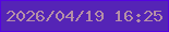 文字の大きさ：5、枠の色：5503e1、背景の色：5524b6、文字の色：b58fa7 無料ブログパーツのブログ時計