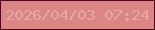 文字の大きさ：2、枠の色：55041a、背景の色：d98684、文字の色：eaa7a2 無料ブログパーツのブログ時計