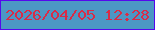 文字の大きさ：3、枠の色：5507ed、背景の色：4c97c4、文字の色：d92c47 無料ブログパーツのブログ時計