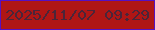 文字の大きさ：3、枠の色：5511c1、背景の色：af1615、文字の色：4b2539 無料ブログパーツのブログ時計