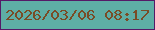 文字の大きさ：3、枠の色：551967、背景の色：5eaea5、文字の色：794c26 無料ブログパーツのブログ時計
