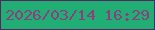 文字の大きさ：5、枠の色：55275e、背景の色：20ae75、文字の色：8c3f80 無料ブログパーツのブログ時計