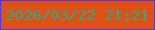 文字の大きさ：3、枠の色：5533e3、背景の色：df5015、文字の色：29ad92 無料ブログパーツのブログ時計