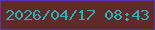 文字の大きさ：2、枠の色：5538a2、背景の色：602a2b、文字の色：2eaeb5 無料ブログパーツのブログ時計