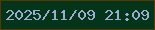 文字の大きさ：1、枠の色：553904、背景の色：04351a、文字の色：9aadcf 無料ブログパーツのブログ時計