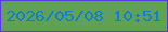 文字の大きさ：1、枠の色：553bdf、背景の色：60a154、文字の色：0b7ed5 無料ブログパーツのブログ時計