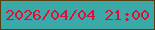 文字の大きさ：2、枠の色：553e10、背景の色：3ba9a8、文字の色：dc1133 無料ブログパーツのブログ時計