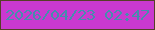文字の大きさ：3、枠の色：553f26、背景の色：c939cf、文字の色：468dad 無料ブログパーツのブログ時計