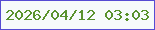 文字の大きさ：5、枠の色：554cd3、背景の色：f6fbfb、文字の色：58922c 無料ブログパーツのブログ時計