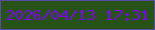文字の大きさ：5、枠の色：554d9e、背景の色：275218、文字の色：7906ed 無料ブログパーツのブログ時計