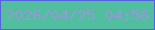 文字の大きさ：2、枠の色：5562de、背景の色：51bea0、文字の色：939ad6 無料ブログパーツのブログ時計