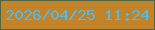 文字の大きさ：2、枠の色：55653e、背景の色：c38329、文字の色：53b9e9 無料ブログパーツのブログ時計