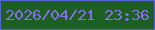 文字の大きさ：2、枠の色：5565d7、背景の色：1d5e25、文字の色：8a6deb 無料ブログパーツのブログ時計
