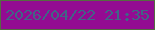 文字の大きさ：2、枠の色：556b41、背景の色：930b92、文字の色：406586 無料ブログパーツのブログ時計